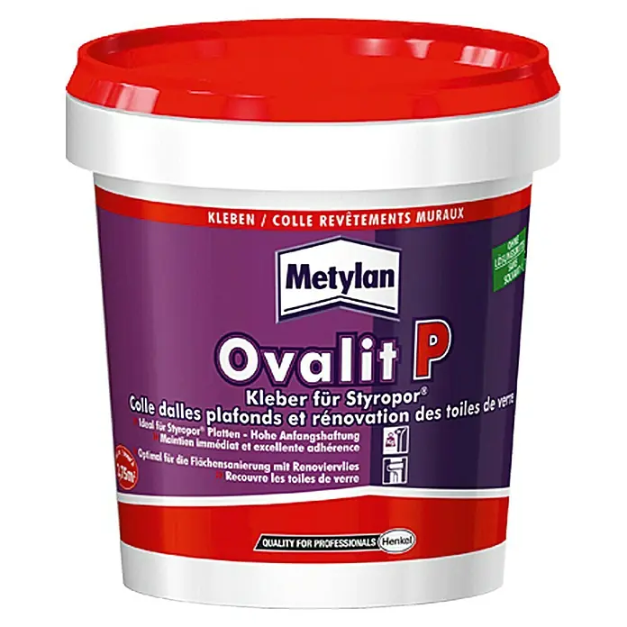 Metylan Styroporkleber Ovalit P - 925 g - Vorderansicht