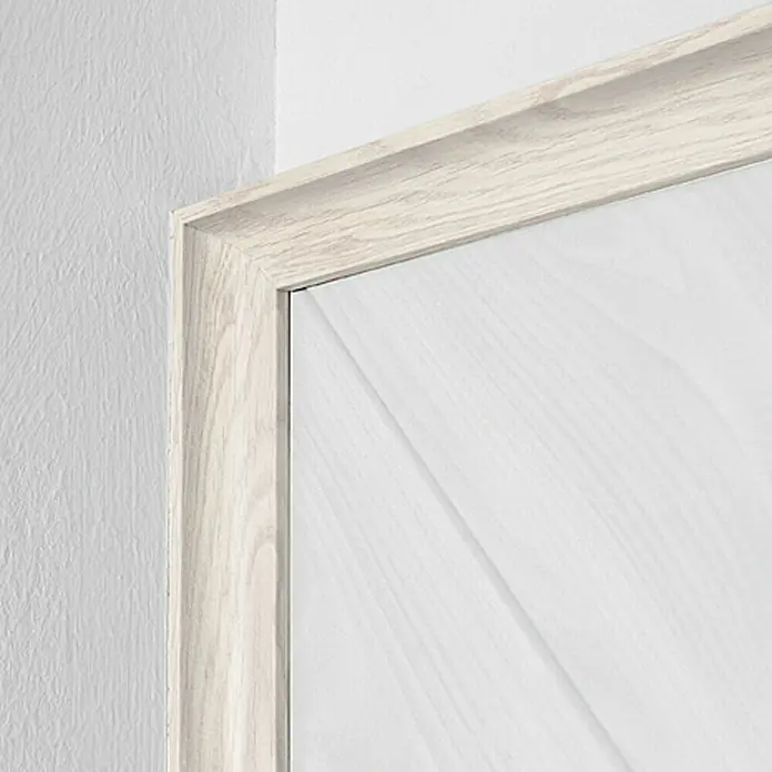 LOGOCLIC Užljebljena kutna lajsna Jasen bijeli - 2,6 m x 22 mm x 22 mm - Živopisni prikaz