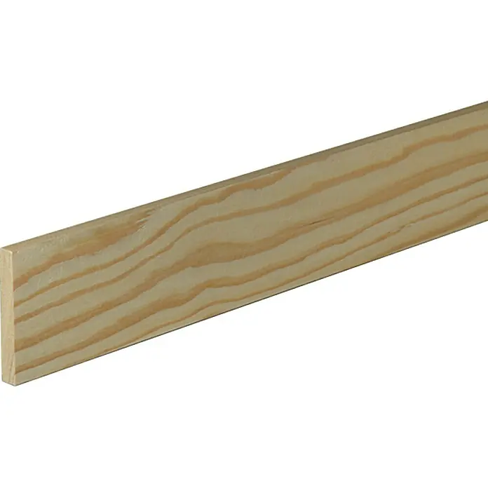 Ravni profil - 2,4 m x 1 cm x 6 cm, Smreka-bor - Pogled s lijeve strane