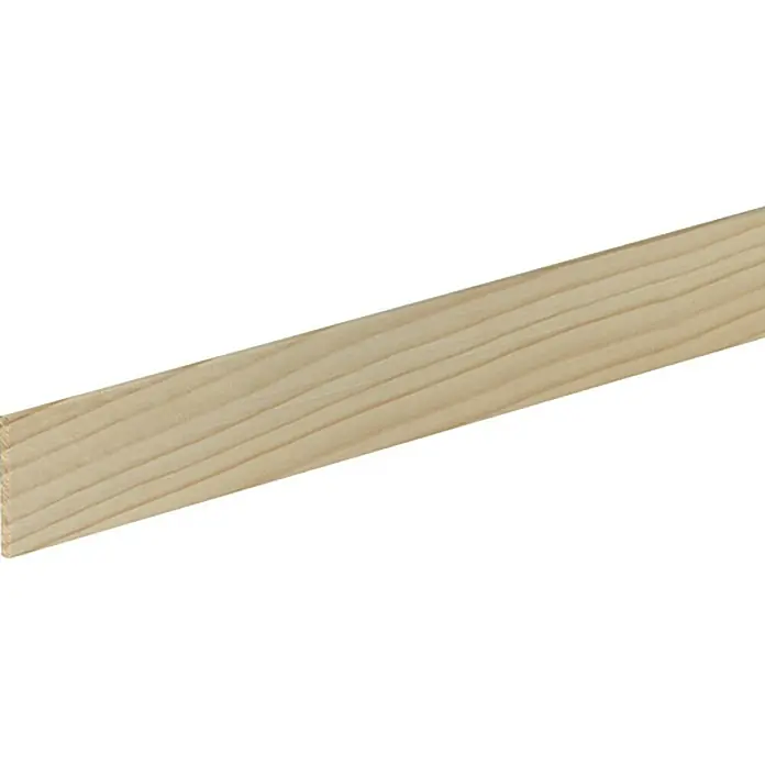 Ravni profil - 1 m x 0,5 cm x 4 cm, Smreka-bor - Pogled s lijeve strane