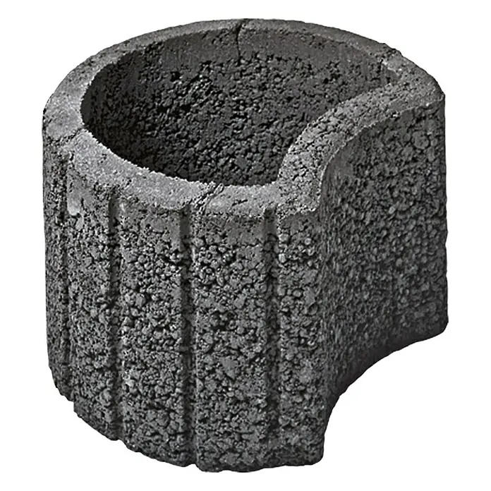 EHL Pflanzstein Stützflor - Anthrazit, 35 x 28 x 20 cm, Beton