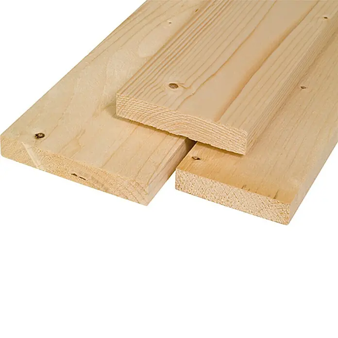 Schalbrett - 300 x 15 x 2,3 cm, Fichte/Tanne, Sägerau - Vorderansicht