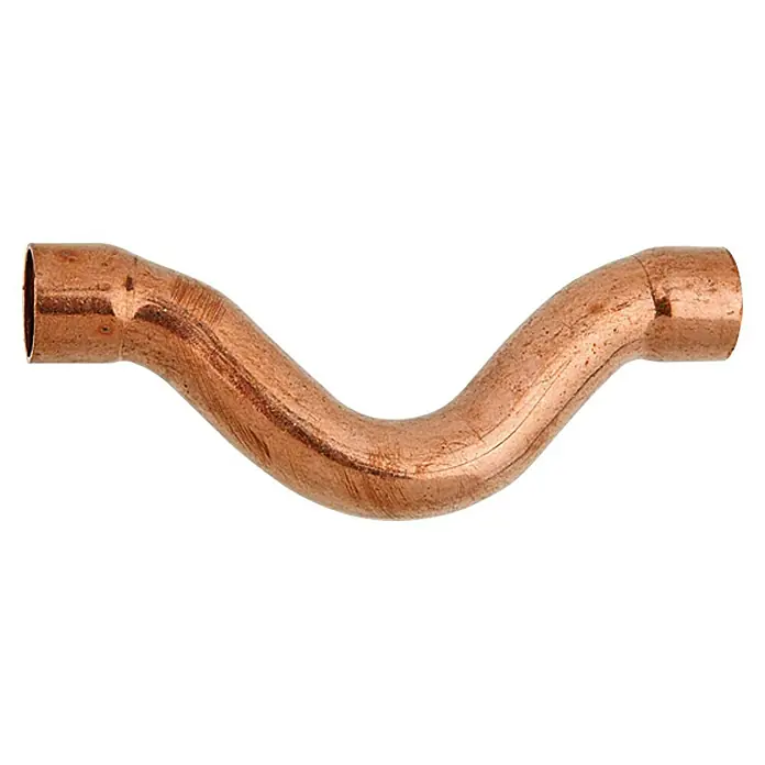 Kupfer-Überspringbogen 5085 II - Durchmesser: 18 mm, Beidseitige Muffe - Vorderansicht