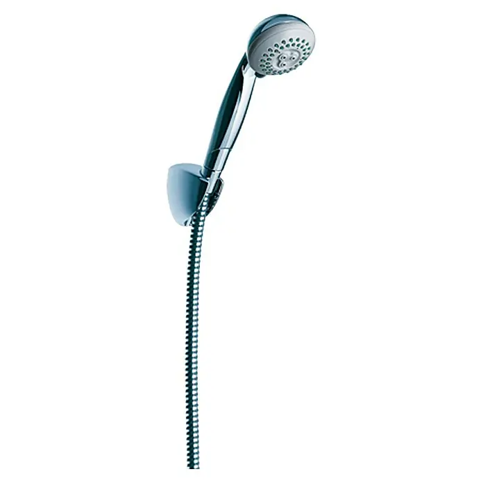 Hansgrohe Brause-Set Croma 2 Jet/ Porter C - Chrom, Anzahl Strahlarten: 2 Stk. - Vorderansicht