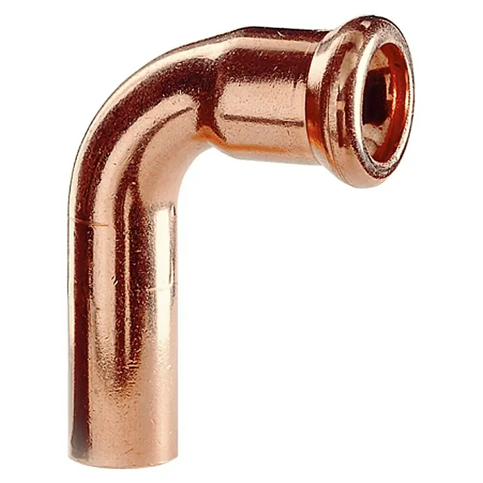 Kupfer-Pressbogen IA - Durchmesser: 28 mm, 90 °