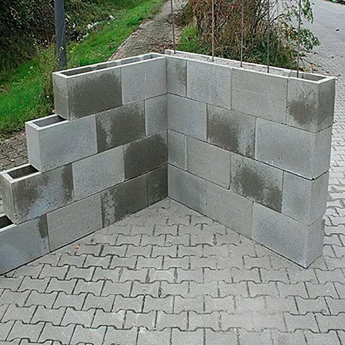EHL Schalungs-Randstein - 50/25 x 24 x 25 cm - Linke Seitenansicht