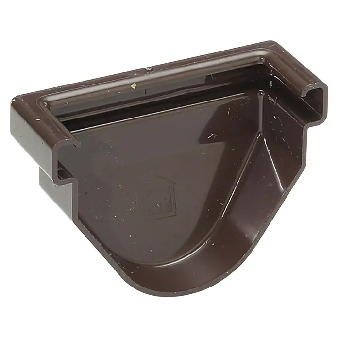 FunkeGruppe Rinnenendstück Vario - Nennweite: 70 mm, Kunststoff, Braun