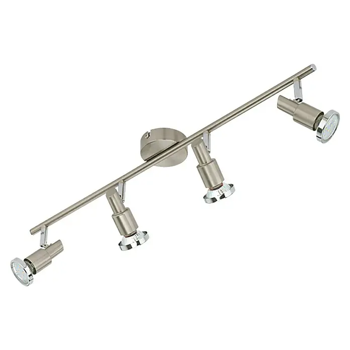 Tween Light LED stropna spot svjetiljka - 3 W, D x Š x V: 675 x 80 x 115 mm, Mat nikal, Broj žarulja: 4 Kom. - Pogled odozdo