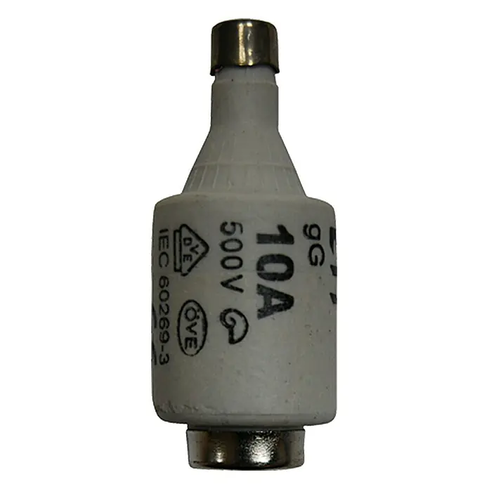 ASS Diazed-Sicherung - 10 A, 500 V, E27, DII, 5 Stk. - Vorderansicht