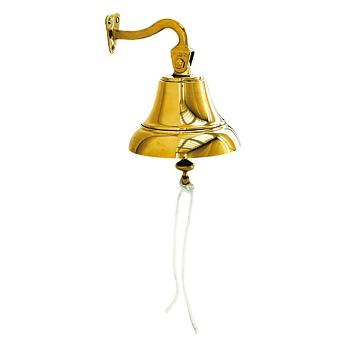 Glocke - Durchmesser: 15 cm, Messing - Vorderansicht