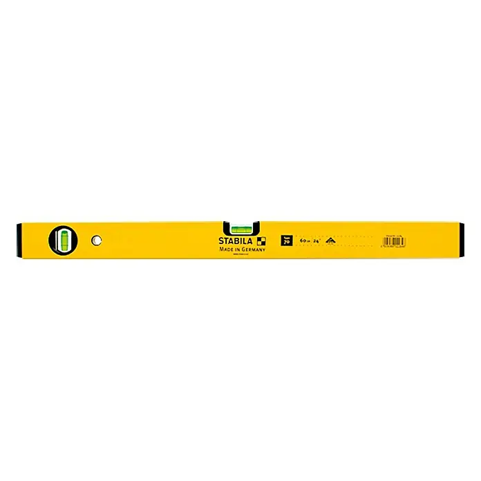Stabila Wasserwaage Typ 70 - Länge: 40 cm, Aluminium - Vorderansicht