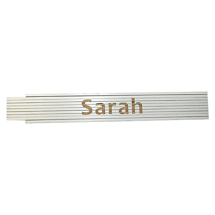 Heka Duimstok - Opdruk: Sarah, 2 m - Top-down weergave