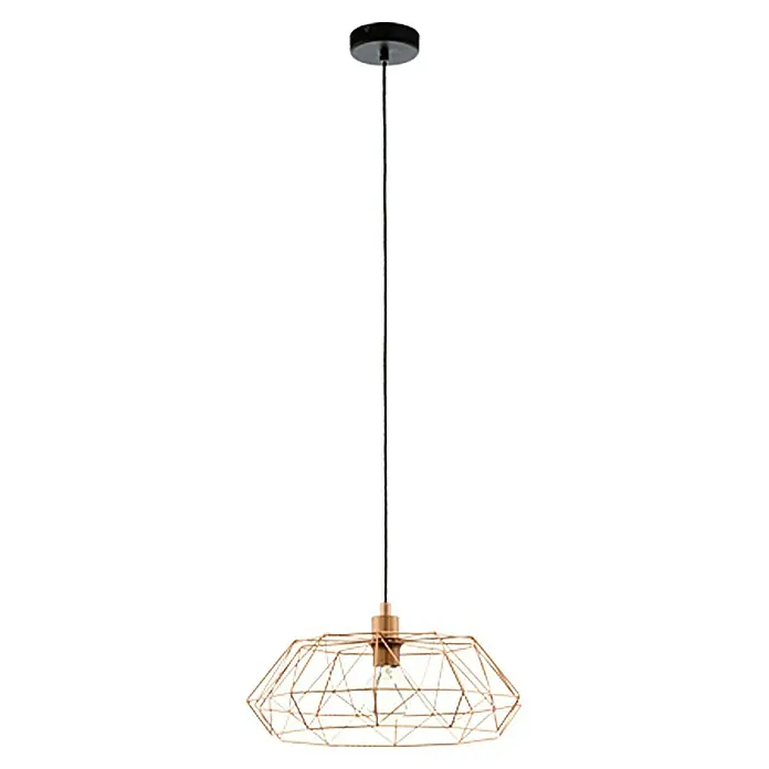 Eglo Pendelleuchte rund Carlton 2 - Höhe: 110 cm - Vorderansicht