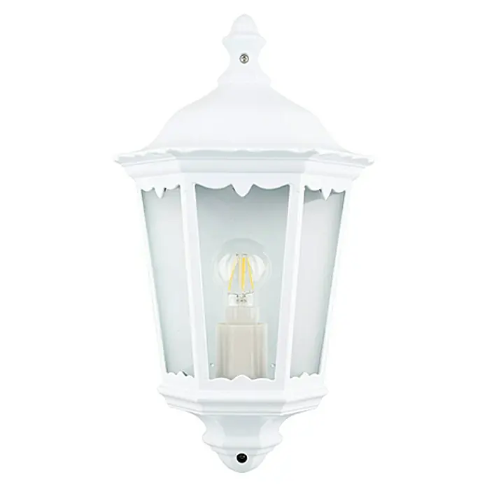 Starlux Turin Aplique exterior - 60 W, Blanco, IP44 - Vista frontal