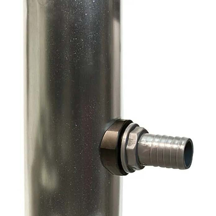 Regensammler EasyFix - Geeignet für: Fallrohre von Ø 80 bis 100 mm, Größe Anschluss: 1″ - Vorderansicht