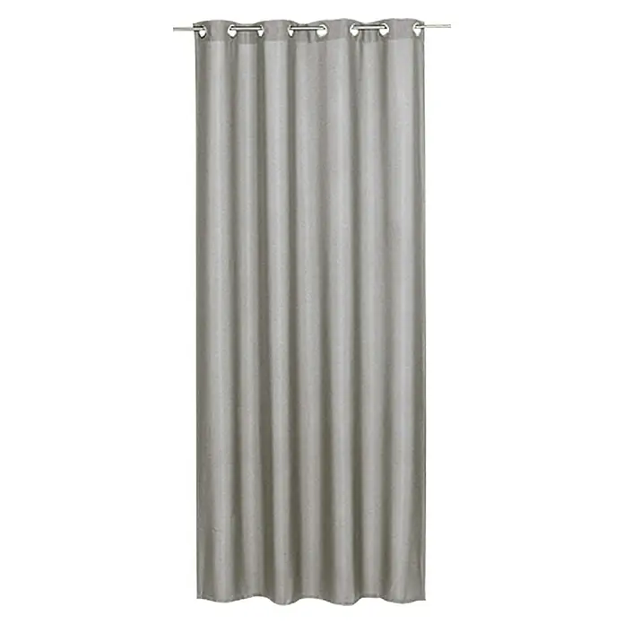 Elbersdrucke Ösenschal Lino - Taupe, 140 x 255 cm, 100 % Polyester - Vorderansicht