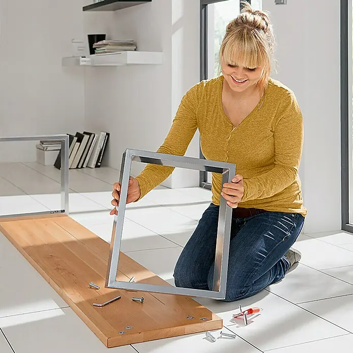 Noblewood Pur Iternal Tischplatte - 550 x 550 x 28 mm, Eiche Natur