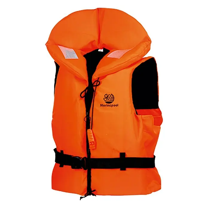 Marinepool Rettungsweste Freedom ISO - 70 - 90 kg, 100 N, Orange - Linke Seitenansicht