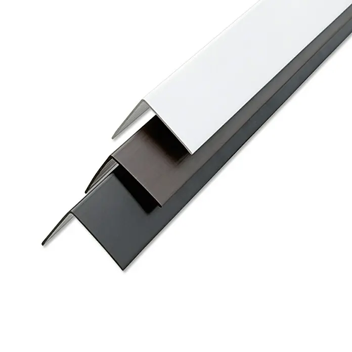BaukulitVox Basic-Line Rubni profil - Bijele boje, 2.500 x 65 x 65 mm - Pogled s lijeve strane