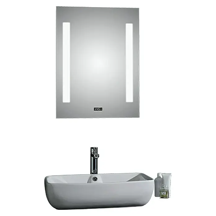 DSK Ogledalo s LED rasvjetom Crystal Creek - 50 x 70 cm, S prekidačem za prevrtanje