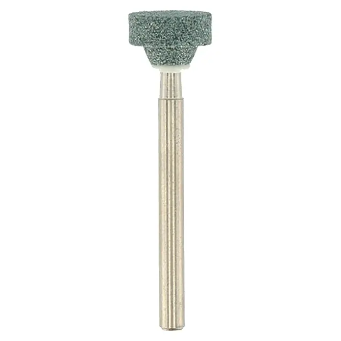 Dremel Punta de amolar de carburo de silicio Mod. 85602 - Cabeza de arandela, Diámetro de trabajo: 10,3 mm, 3 ud. - Vista frontal