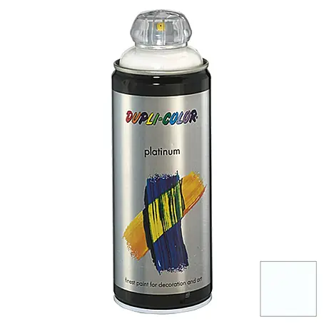 Dupli-Color Platinum Kleurlak, spray platinum RAL 9010 Zuiver wit