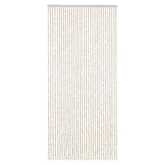 Perlenvorhang Sumatra - Beige/Braun, 90 x 200 cm - Vorderansicht