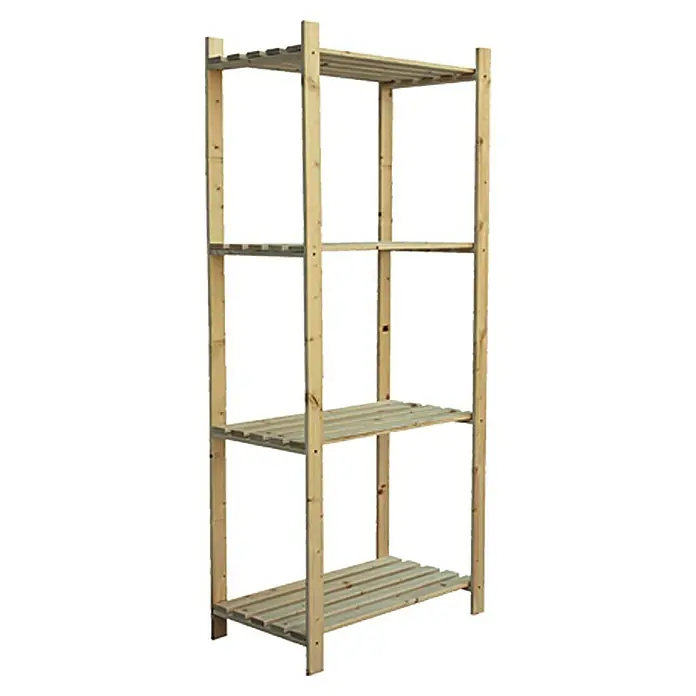 Regalux Drveni regal simple - 40 x 75 x 170 cm, Nosivost: 45 kg/polica, Drvo