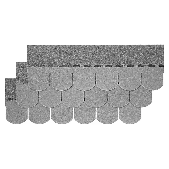 Biberschindel - Grau, 14 Stk., Bitumen, 2 m²
