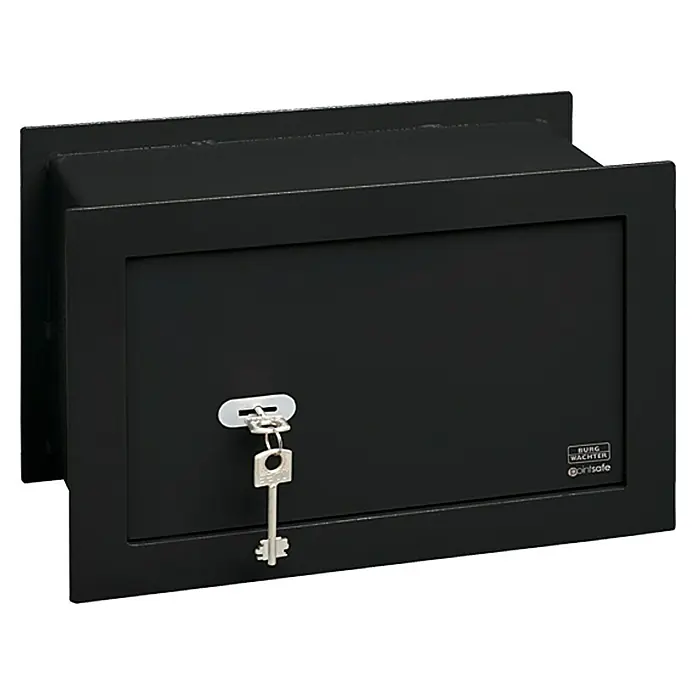Burg-Wächter PointSafe Wandtresor PW3 S - 39 x 19,5 x 26 cm, Volumen: 10,3 l, Doppelbartschloss - Linke Seitenansicht
