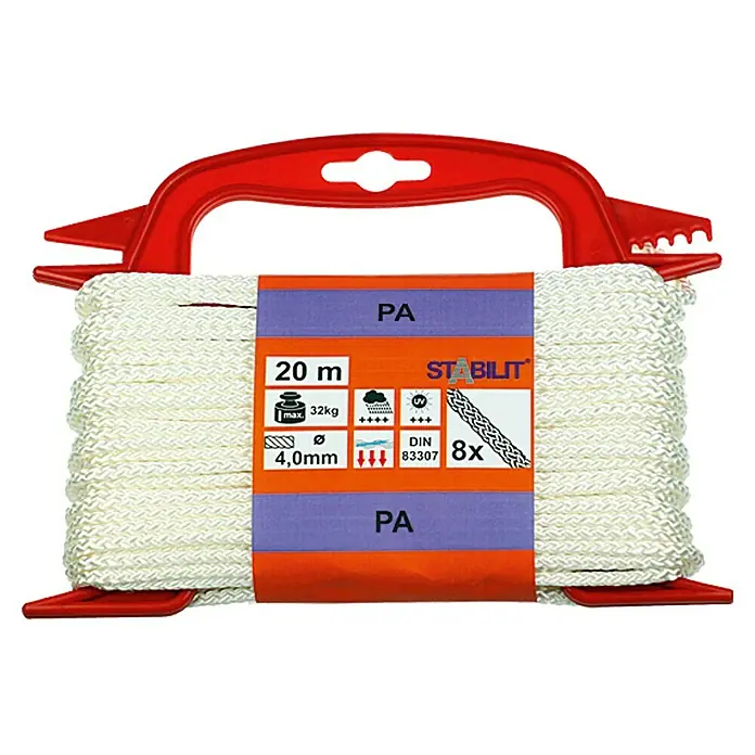 Stabilit Polyester-Seil - 4 mm x 20 m, 8-fach geflochten - Vorderansicht
