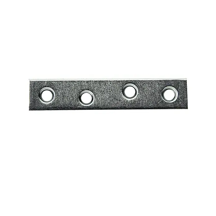 Stabilit Verbindungsblech - 60 x 15 mm, Verzinkt, Stärke: 2 mm - Vorderansicht