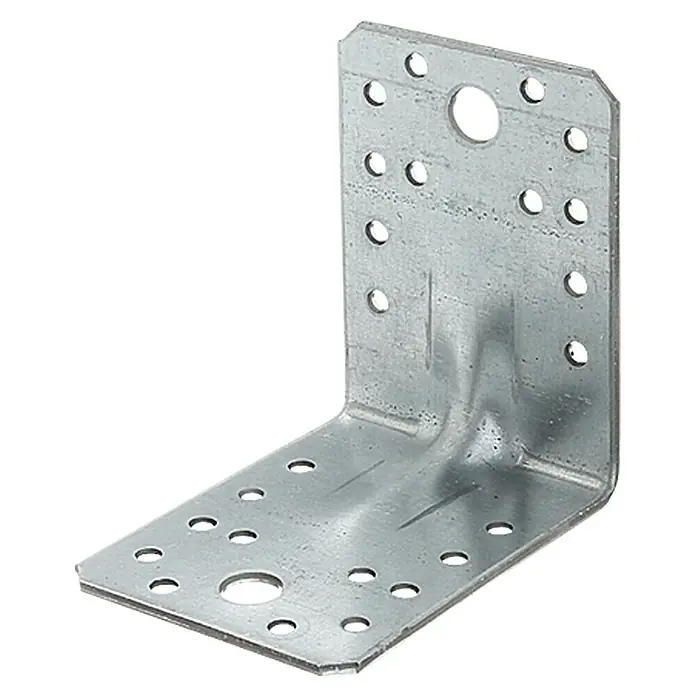 Stabilit Schwerlast-Winkelverbinder Sparpack - 90 x 90 x 65 mm, Sendzimir verzinkt, 50 Stk. - Rechte Seitenansicht