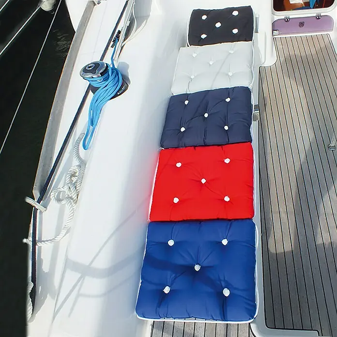 Kapok-Kissen - 410 x 360 x 90 mm, Einzeln, Navy-Blau