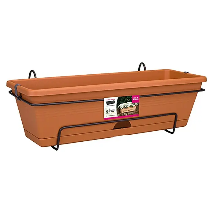 Elho Green Basics Žardinjera za balkon All in - Maks. vanjska dužina: 50 cm, Terakota