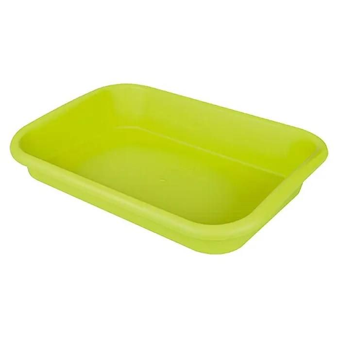 Elho Green Basics Podloga za tegle - 59 x 41 x 11 cm, Plastika, Limeta zeleno - Pogled sprijeda
