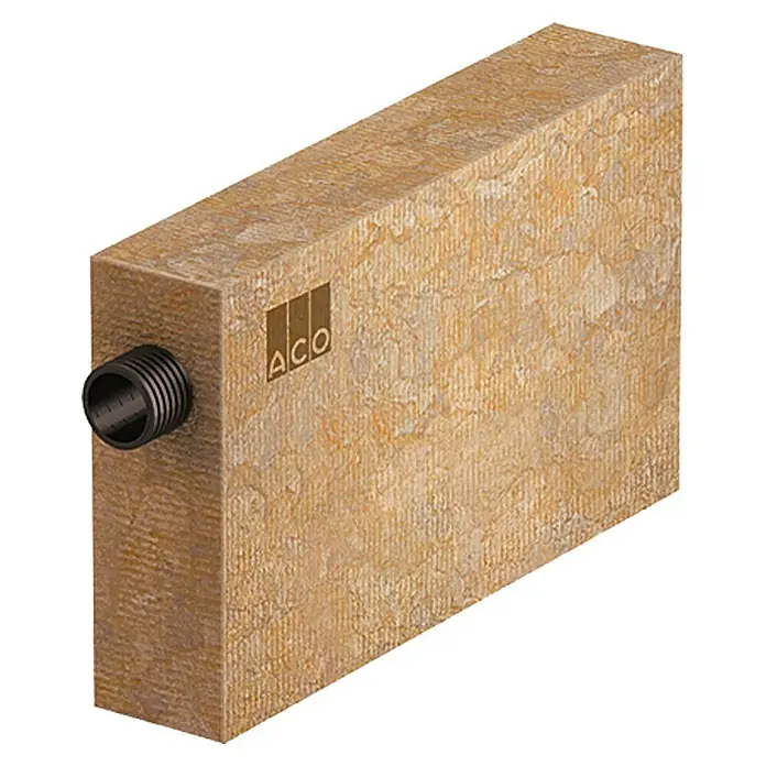ACO Self Infiltratiesysteem RainBloxx 600 Line - 100 x 20 x 60 cm, Steenwol - Vooraanzicht