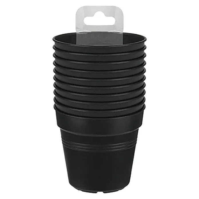 Elho Green Basics Tegla za cvijeće - 10 kom, Ø x V: 7,5 x 6,8 cm - Pogled sprijeda