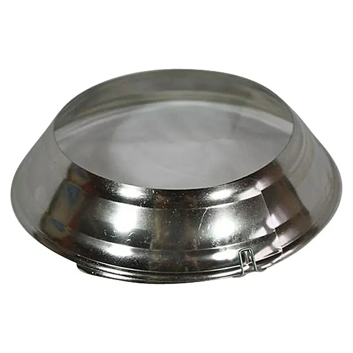 Ofenrohrrosette - Durchmesser: 135 mm, Silber, Vernickelt