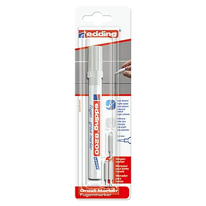 Edding Fugenmarker 8200 - Grau - Vorderansicht