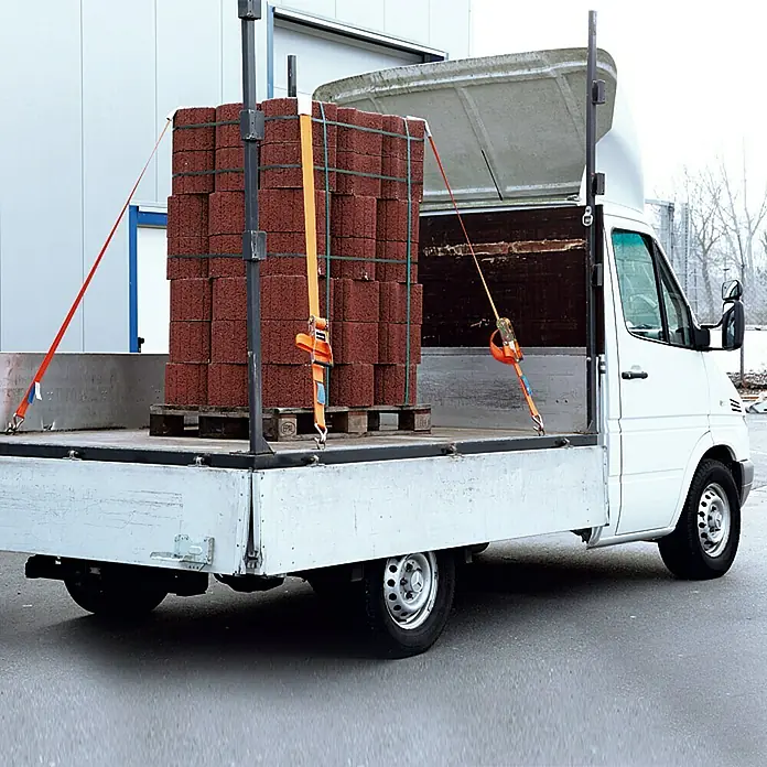 Conacord Spanngurt - 8 m x 5 cm, Belastbarkeit: 2.000 kg, Zweiteilig, Mit Ratsche