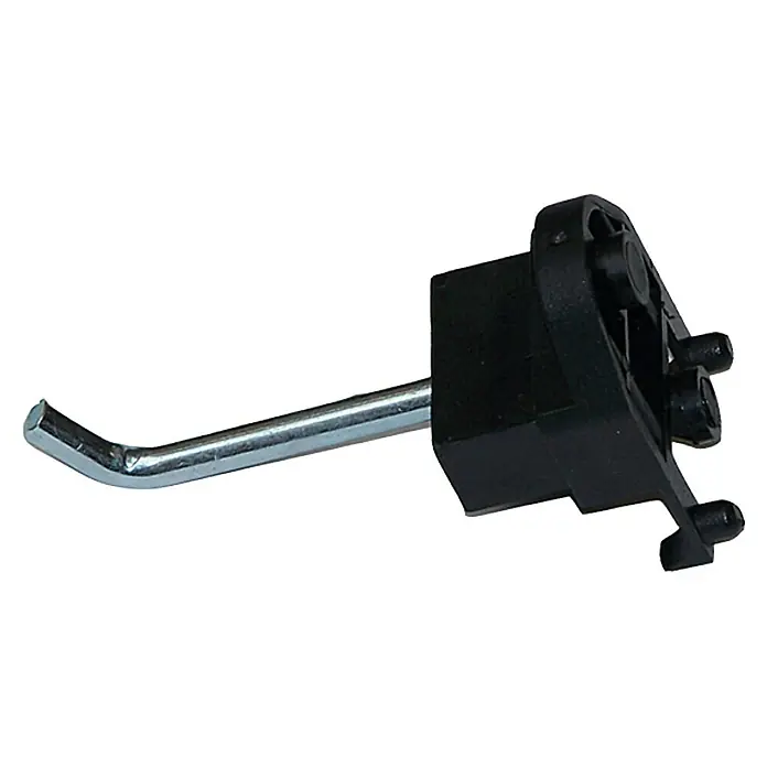 Küpper Lochwandhaken 7201-1 - Passend für: Küpper Stahlblech-Lochwand, Länge: 30 mm, 45 °, 5 -tlg. - Linke Seitenansicht