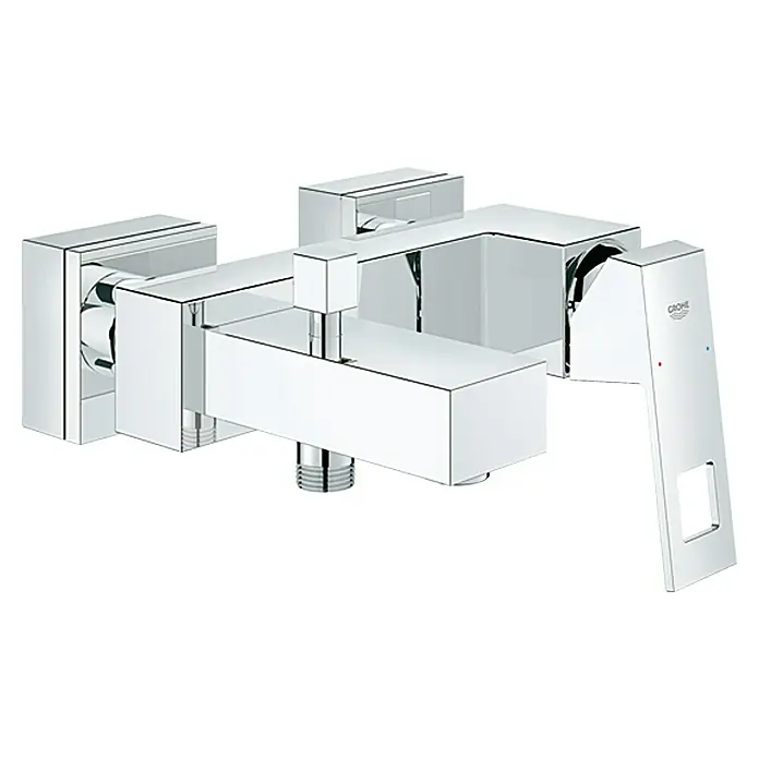 Grohe Eurocube Badewannenarmatur - Chrom, Glänzend - Vorderansicht