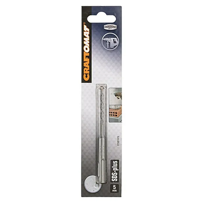 Craftomat SDS-Plus Betonbohrer - Durchmesser: 5 mm, Länge: 110 mm - Vorderansicht
