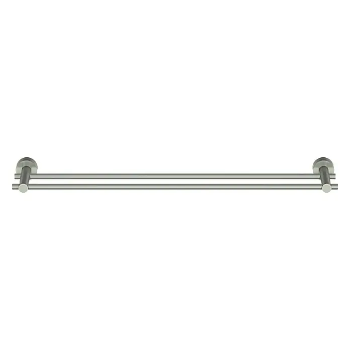Lenz Scala Soporte doble de toalla - Ancho: 67 cm, Níquel, Mate - Vista frontal