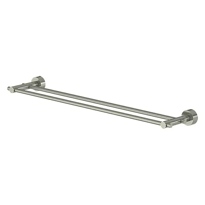 Lenz Scala Soporte doble de toalla - Ancho: 67 cm, Níquel, Mate - Vista de perfil derecho