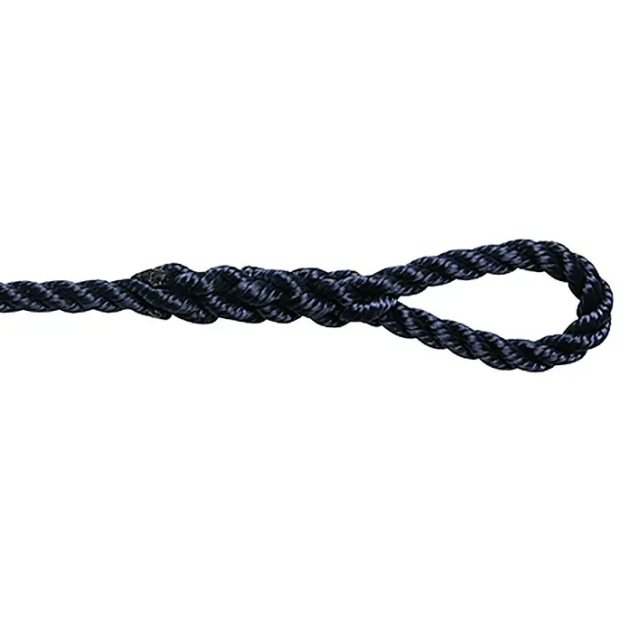 Robline Konop za bokobrane Twisted - Promjer: 8 mm, Duljina: 2 m, Poliester, Mornaričko plave boje, 2 Kom.