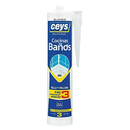 Silicona Sellaceys cocinas y baños