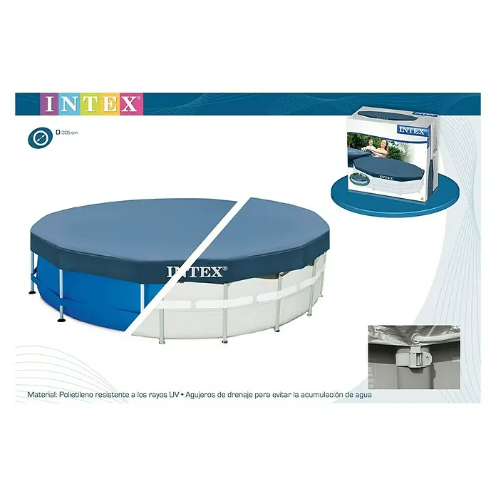 Intex Pool-Abdeckplane - Passend für: Intex Frame Pool Ø 305 cm, Rund