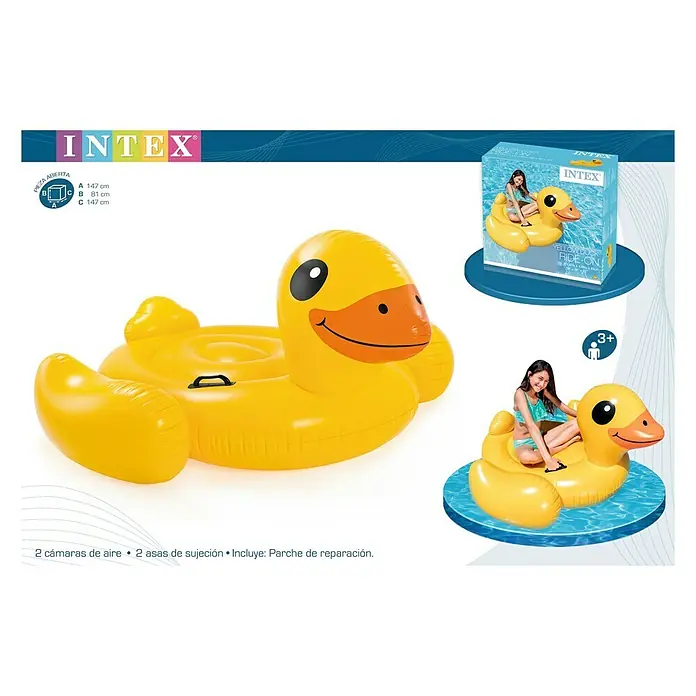 Intex Animal acuático Pato Amarillo - 147 x 147 x 81 cm